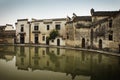 Hongcun village, famous moon pool, water reflectio