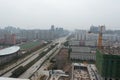 Overlooking the city of Nanchang Honggutan