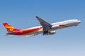 Hongkong Airlines Airbus A330-300 airplane Hong Kong airport Royalty Free Stock Photo