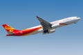 Hongkong Airlines Airbus A330-300 airplane Hong Kong airport Royalty Free Stock Photo