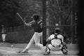 baseball hit Royalty Free Stock Photo