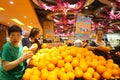 Hongkong, China: supermarket fruit area