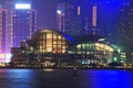 HongKong Convention and Exhibition Centre in night