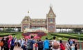 HONGKONG, HONGKONG - 30 March 2019 Closeup Carnivale stars welcome to hong kong disneyland on 30 March, 2019