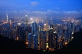 Hongkong night Royalty Free Stock Photo