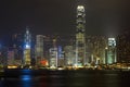 Hongkong - night cityscape Royalty Free Stock Photo