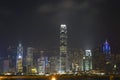 Hongkong - night cityscape Royalty Free Stock Photo