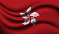 HongKong Realistic waving Flag Design