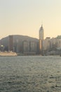 Hong Kong skyline day, Hong kong view from victoria harbour Royalty Free Stock Photo