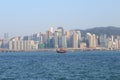 Hongkong skyline day, Hong kong view from victoria harbour Royalty Free Stock Photo
