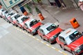 Hongkong traffic sight, taxi waiting for business