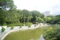 Hongkong Tuen Mun Park Lake Royalty Free Stock Photo