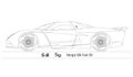 Hongqi S9 hybrid super car silhouette