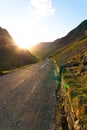 Honister Pass during Sunset Royalty Free Stock Photo