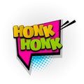 Honk comic book text pop art Royalty Free Stock Photo