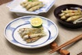 Honmoroko, willow gudgeon, japanese cuisine Royalty Free Stock Photo