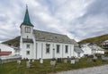 Honningsvag Church in Finnmark county, Norway. Royalty Free Stock Photo