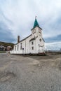 Honningsvag Church in Finnmark county, Norway. Royalty Free Stock Photo