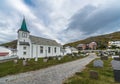 Honningsvag Church in Finnmark county, Norway. Royalty Free Stock Photo