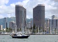 Honolulu Harbor Royalty Free Stock Photo