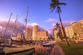 Honolulu Harbor Oahu Royalty Free Stock Photo