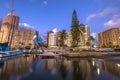 Honolulu Harbor Skyline Royalty Free Stock Photo