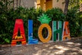 Aloha sign at the Hilton Hawaiian Village