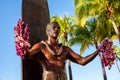 Duke Kahanamoku statue in front of Kuhio Beach Park