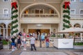 Moana Surfrider decorated for Christmas celebrations