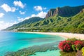 Honolulu, Hawaii, USA. Mar. 15, . Morning view of the live coral bottom near the Diamond Head Lighthouse.