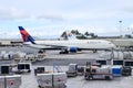 Honolulu, Hawaii, USA - May 31, 2016: Delta Aircraft at Honolulu International Airport