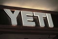 YETI retail outlet store logo signage for American luxury outdoor container product manufacturer