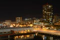 Honolulu at night. Royalty Free Stock Photo