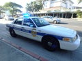 Honolulu Police Department police car lights flash on Ala Moana