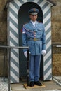 Honor guard at the gates of Prague Castle