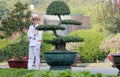 Honor guard at the Ho Chi Minh Mausoleum on the Ba Dinh Square in Hanoi, Vietnam