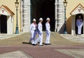 The honor guard of the Palace of Monaco