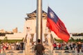 The Honor Guard performing daily Taiwanese flag lowering ceremon