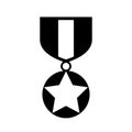 Honor medal vector icon Royalty Free Stock Photo