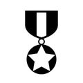 Honor medal vector icon