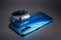 Honor 20 Pro 8 / 256GB Phantom Blue mobile phone and Xiaomi Mi Smart Band 4 bracelet