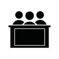 honorable jury isolated icon design Royalty Free Stock Photo