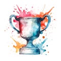 Honorable Winners cup Business Symbol Square Illustration.