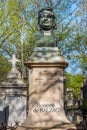 Honore de Balzac grave at Pere Lachaise cemetery in Paris