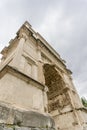 The Honorific Arch of Titus, Rome, from Below Royalty Free Stock Photo