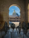 Honorific Courtyard, church of Saint-Louis des Invalides in Paris Royalty Free Stock Photo