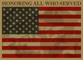 Honoring All Who Served. Veterans Day Royalty Free Stock Photo