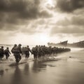 Honoring the Bravery of the Soldiers of D-Day: A Powerful Image of the Normandy Landings