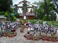 Honoring the memory of the Heroes of Heavenly Hundreds on Maidan Nezalezhnosti in Kyiv