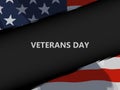 Honoring Our Heroes Veterans Day Banner Template with American Flag